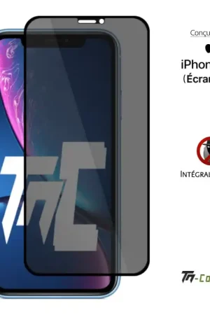 Meilleur Choix Apple iPhone XR - Verre trempé Anti-Espions - Intégral Privacy - TM-Concept®