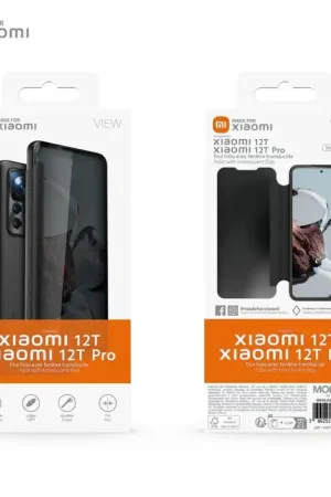 ETUI Folio view noir Xiaomi 12T 12T Pro Acheter En Ligne