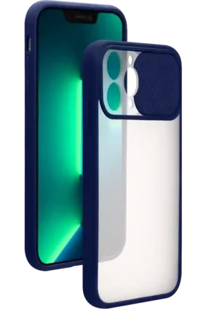 Coque iPhone 13 Pro Slide Contour Bleu Bigben Nouvelle Collection