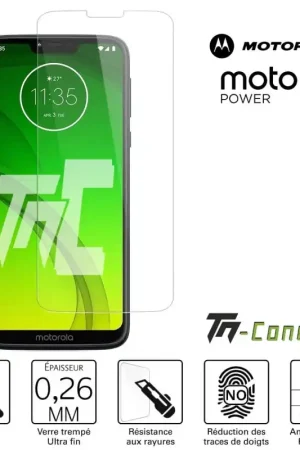 Motorola Moto G7 Power - Verre trempé TM-Concept® - Gamme Standard Premium Meilleure Vente