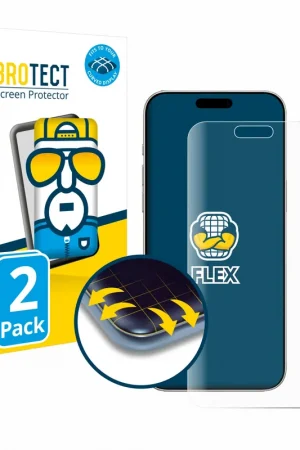 2 Pièces BROTECT Flex Full-Cover film de protection pour Apple iPhone 16 Pro Promotion Saisonnière