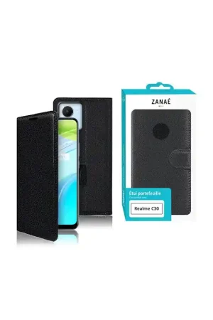 Offre Du Jour Etui folio Realme C30 Zanae noir
