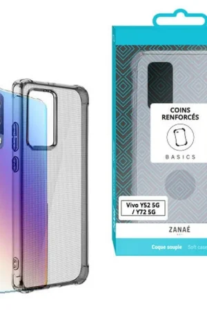 Produit De Marque Coque Silicone transparente pour Vivo Y52/Y72 5G