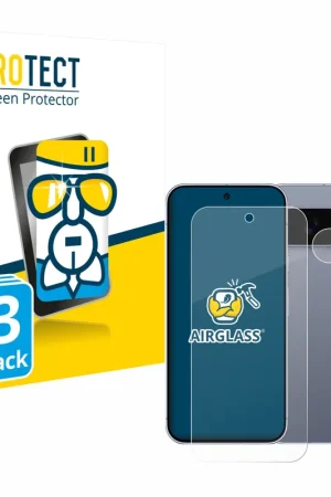 Commander Maintenant 3 Pièces BROTECT AirGlass Protection d'écran en verre pour Google Pixel 10 Pro (Avant+Caméra)