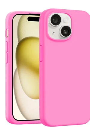 Coverzs Coque de luxe en silicone iPhone 14 (rose) Jusqu’à Épuisement Des Stocks