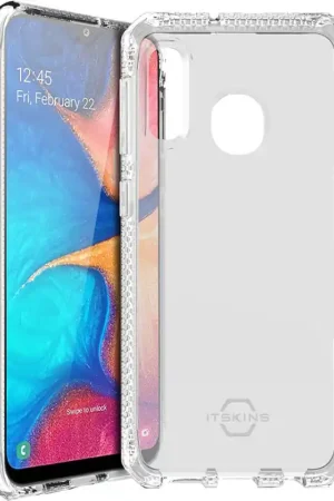 Coque pour Samsung Galaxy A20 A205 - semi-rigide Itskins Spectrum transparente Jusqu’à Épuisement Des Stocks