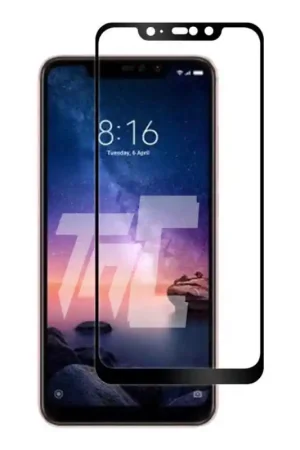 Xiaomi Redmi Note 6 Pro - Verre trempé intégral Protect Noir - adhérence 100% nano-silicone - TM-Concept® Réduction