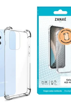 Acheter En Ligne Coque Silicone Transparente Renforcée pour Galaxy A23