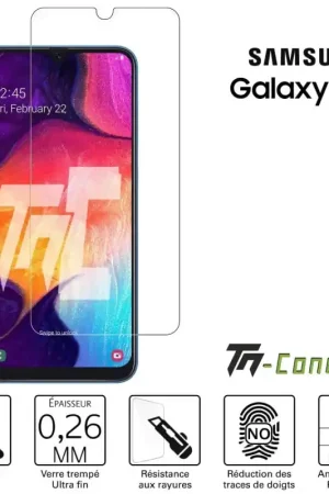 Commander Vite Samsung Galaxy A50 - Verre trempé TM-Concept® - Gamme Standard Premium