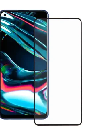 Nouvelle Collection Verre Trempé Complet Noir pour Realme 7 Pro