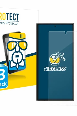 Solde 3 Pièces BROTECT AirGlass Protection d'écran en verre pour Samsung Galaxy S24 Ultra