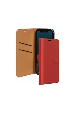 Authentique Folio Wallet iPhone 12 / 12 Pro Rouge avec languette de fermeture Bigben