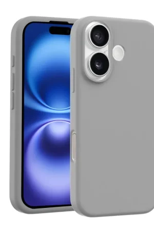 Coverzs Coque de luxe en silicone iPhone 16 Plus (gris) Satisfait Ou Remboursé