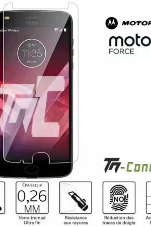 Promotion Saisonnière Motorola Moto Z2 Force - Verre trempé TM-Concept® - Gamme Standard Premium