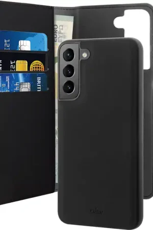 Affaire À Saisir Folio 2 en 1 Samsung G S22+ 5G Coque Magnétique Noir Puro