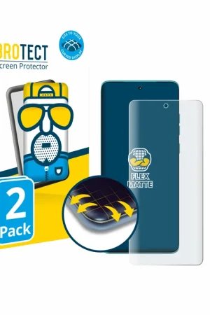 2 Pièces BROTECT Flex Matte Full-Cover Protection d'écran intégral mat pour Motorola Edge 60 Nouveauté
