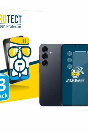 Produit De Marque 3 Pièces BROTECT AirGlass Protection d'écran en verre pour Samsung Galaxy S25 Plus (Avant+Caméra)