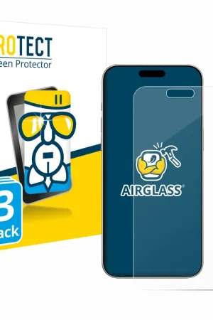 3 Pièces BROTECT AirGlass Protection d'écran en verre pour Apple iPhone 16 Pro Max Prix Réduit