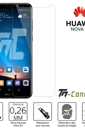 Prix Choc Huawei Nova 2i - Verre trempé TM-Concept® - Gamme Standard Premium