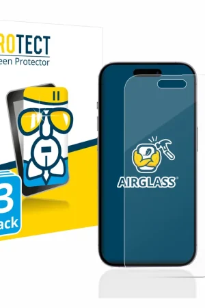 3 Pièces BROTECT AirGlass Protection d'écran en verre pour Apple iPhone 14 Pro Haute Qualité