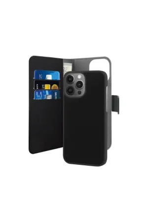 Folio 2 en 1 iPhone 13 Pro Coque Magnétique Noir Puro Satisfait Ou Remboursé