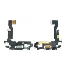 Commander Vite Nappe / Connecteur de Charge pour iPhone 12 Pro Noir Reconditionné (PIEC)