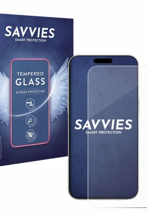 Retour Gratuit 3 Pièces Savvies Clear Protection d'écran en verre trempé pour Apple iPhone 16