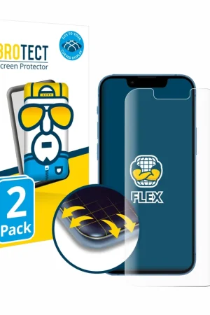 Vente Flash 2 Pièces BROTECT Flex Full-Cover film de protection pour Apple iPhone 13 mini