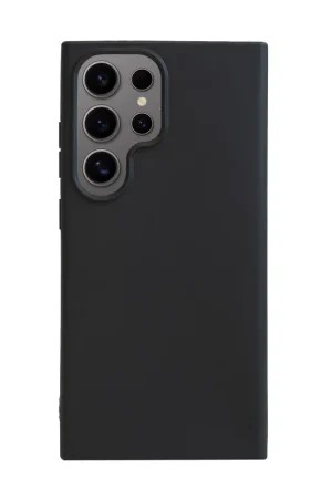 Prix Cassé Ceezs Coque en silicone Ceezs pour Samsung Galaxy S24 Ultra (noir)