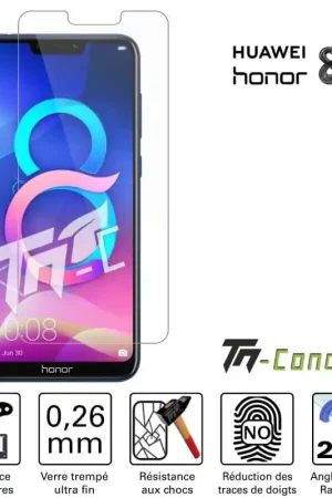 Acheter Direct Huawei Honor 8C - Verre trempé TM-Concept® - Gamme Standard Premium