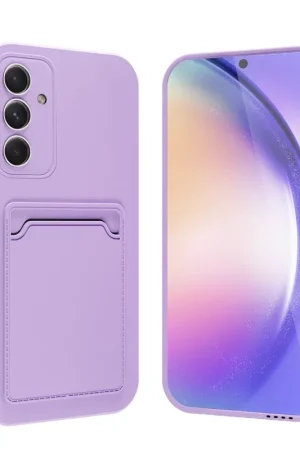 Acheter En Ligne ShieldCase Coque en silicone Samsung Galaxy A25 avec porte-carte (violet)