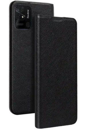 Bon Marché Folio Xiaomi Redmi 10C Stand Noir Bigben