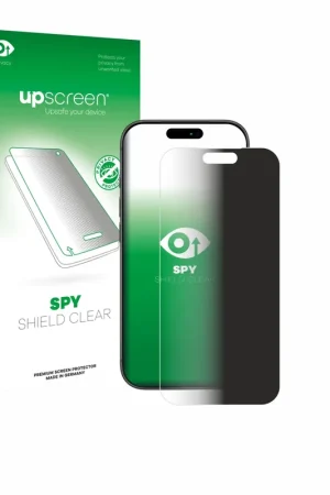 upscreen Spy Shield Clear Premium Film de protection d'écran confidentiel pour Apple iPhone 17 Pro Max Authentique