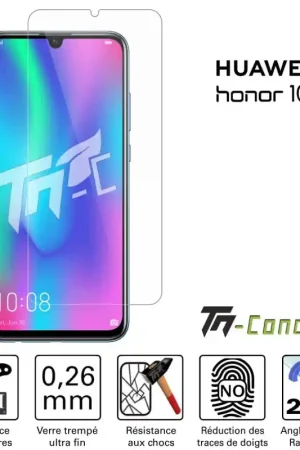 Meilleur Prix Huawei Honor 10 Lite - Verre trempé TM-Concept® - Gamme Standard Premium