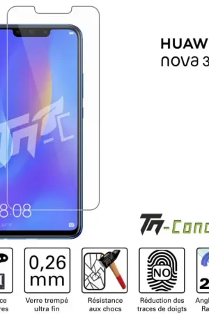 Livraison Gratuite Huawei Nova 3i - Verre trempé TM-Concept® - Gamme Standard Premium