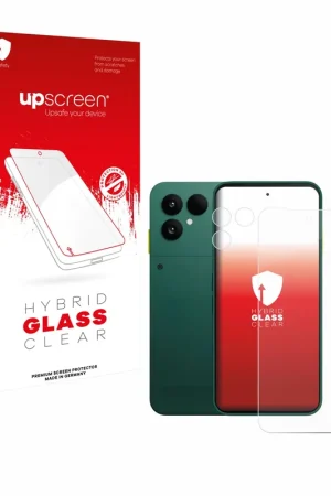 Commander Vite upscreen Hybrid Glass Clear Premium Protection d'écran en verre pour Fairphone 6 (Avant+Caméra)