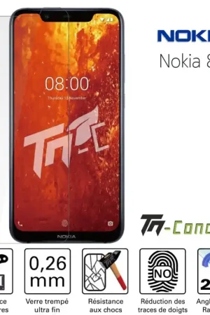 Nokia 8.1 / Nokia 8 (2018) - Verre trempé TM-Concept® - Gamme Standard Premium Retour Gratuit