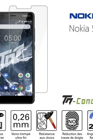 Nokia 5.1 / Nokia 5 (2018) - Verre trempé TM-Concept® - Gamme Standard Premium Usine Directe