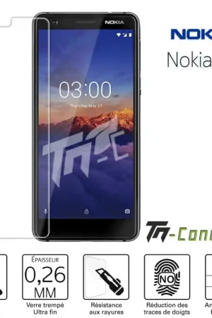 Nokia 3.1 / Nokia 3 (2018) - Verre trempé TM-Concept® - Gamme Standard Premium Bon Plan