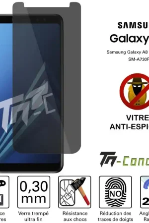 Usine Directe Samsung Galaxy A8+ (2018) - Verre trempé Anti-Espions - TM-Concept®