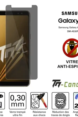Acheter En Ligne Samsung Galaxy A8 (2018) - Verre trempé Anti-Espions - TM-Concept®