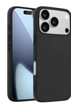 Jusqu’à Épuisement Des Stocks Ceezs coque en silicone iPhone 17 Pro (noir)