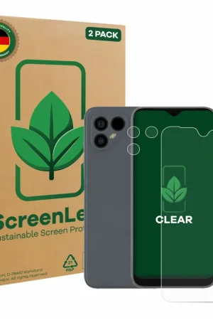 2 Pièces ScreenLeaf Clear Protection d'écran durable pour Fairphone 4 (Avant+Caméra) Quantité Limitée