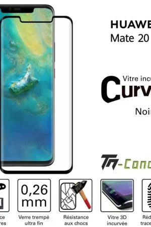 Haute Qualité Huawei Mate 20 Pro - Verre trempé 3D Curved - TM-Concept®