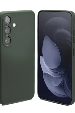 Must-Have ShieldCase Coque en silicone Samsung Galaxy A25 (vert foncé)