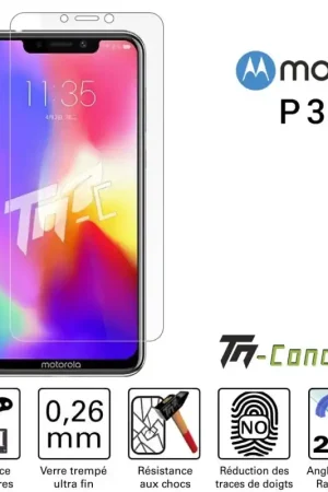 Quantité Limitée Motorola P30 - Verre trempé TM-Concept® - Gamme Standard Premium