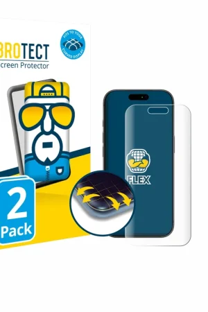 Nouveauté 2 Pièces BROTECT Flex Full-Cover film de protection pour Apple iPhone 17 Pro