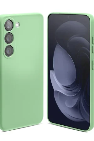 ShieldCase Coque en silicone Samsung Galaxy A55 (vert clair) Solde
