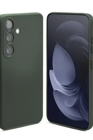 ShieldCase Coque en silicone Samsung Galaxy A55 (vert foncé) Réduction