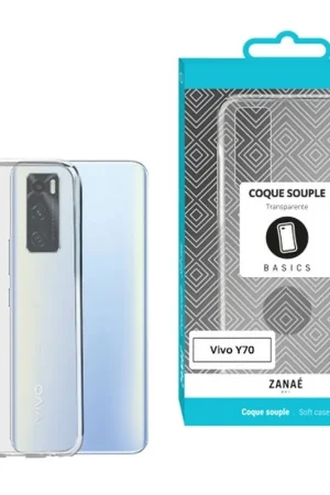 Prix Choc Coque Softgel pour Vivo Y70 Transparent